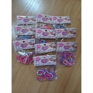 LOT of 10 (120 pieces total) Princess Rubber Band Bracelets NEW